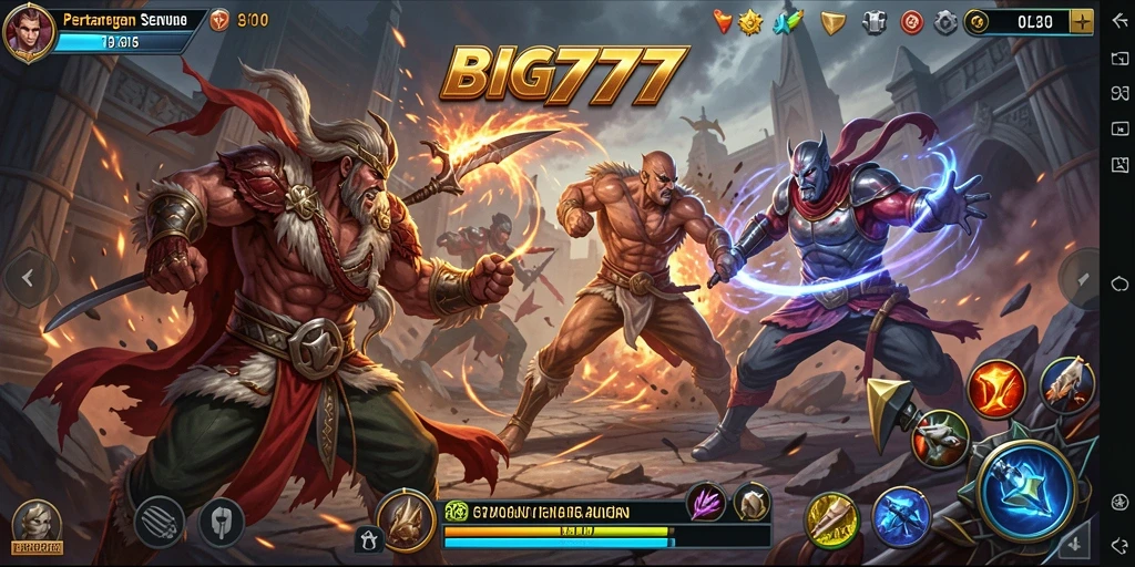 Tangkapan layar BIG777 menampilkan aksi pertarungan yang mendebarkan.