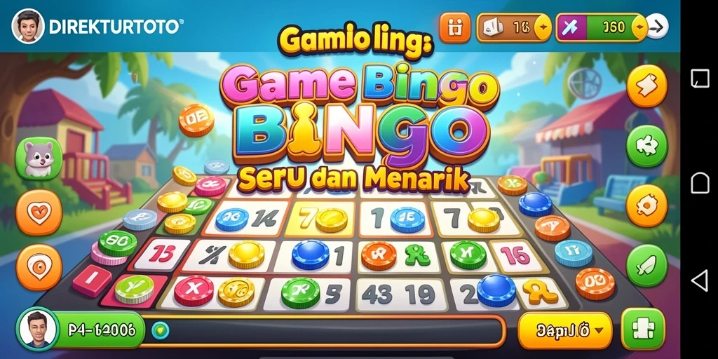 Tampilan gameplay Bingo yang seru di DIREKTURTOTO.
