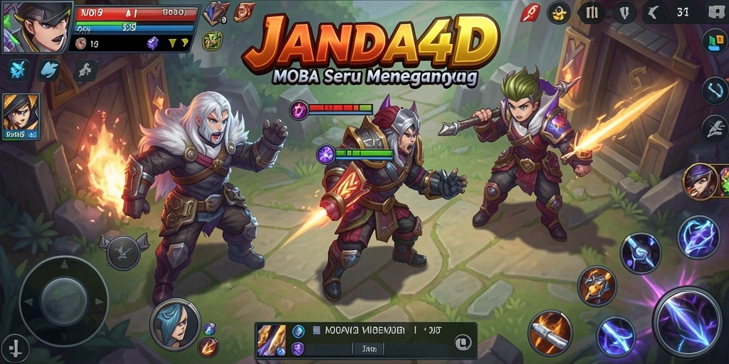 Tampilan menarik dari gameplay menegangkan JANDA4D.