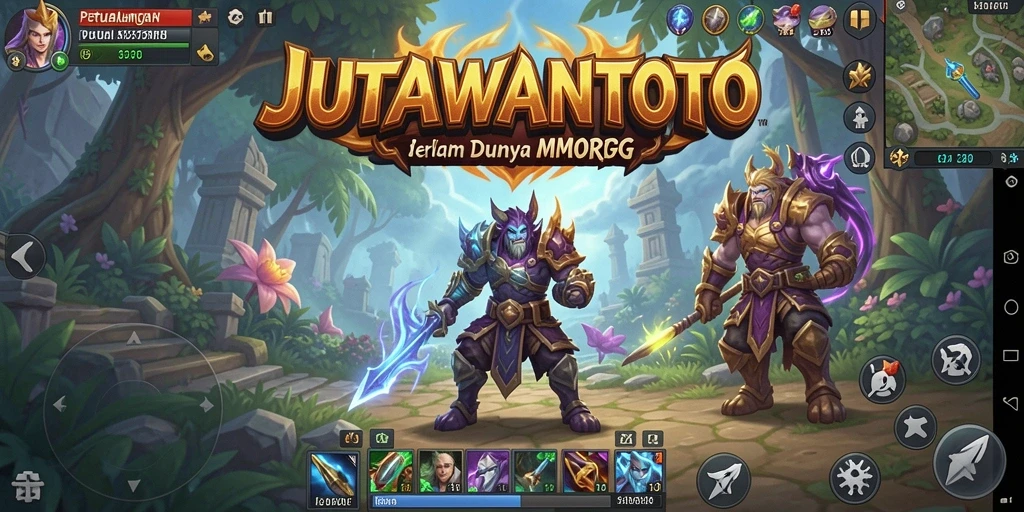 Screenshot gameplay JUTAWANTOTO yang menampilkan pertarungan seru antar pemain.
